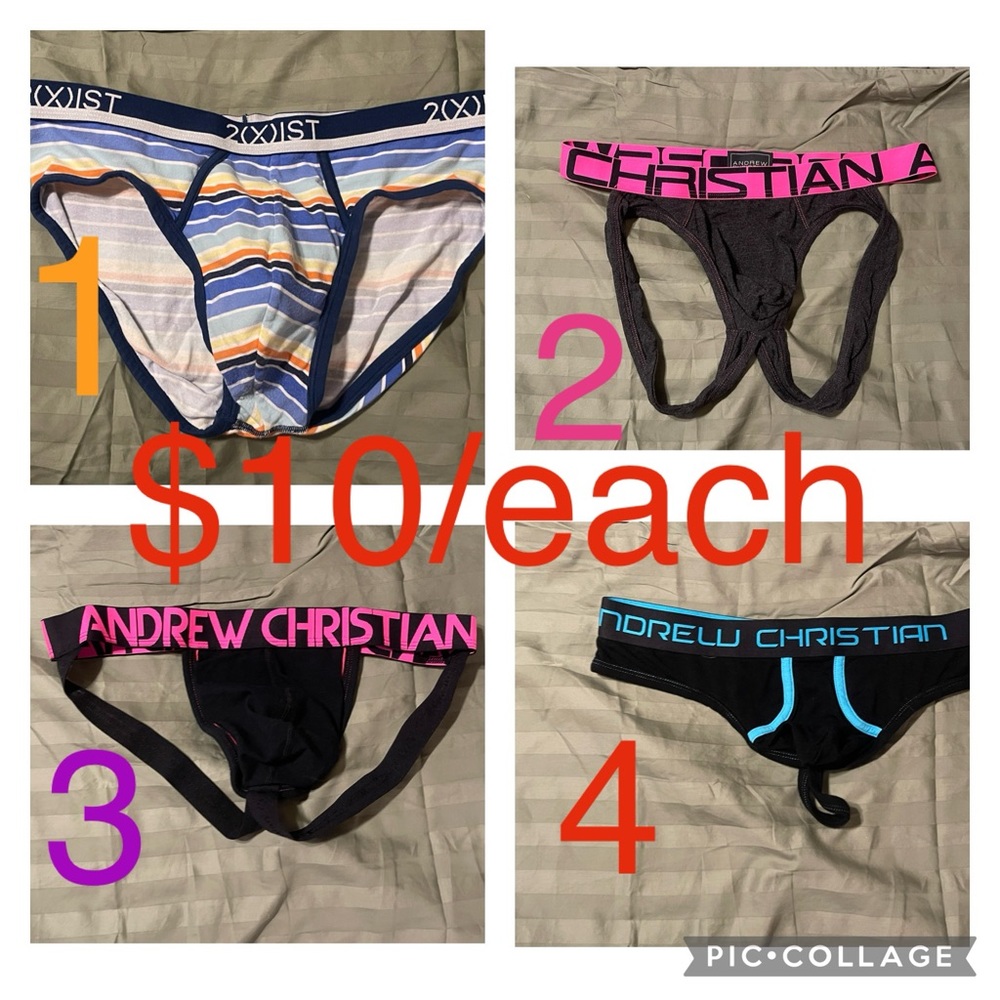 Selling my new and used underwear and speedos . $10/each